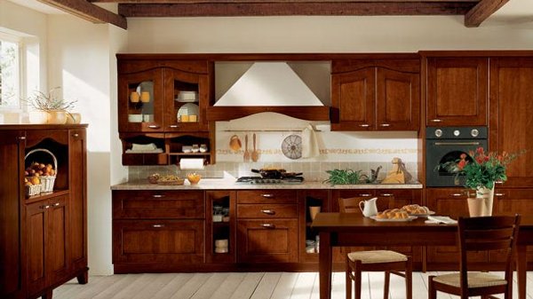 Cocinas clásicas, diseño de una cocina rústica